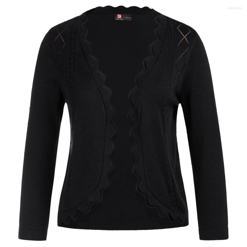Women's Knits KK Women Scalloped Placket Cardigan 3/4 Sleeve V-Neck Sweater Knitwear, White
Women's Knits KK Women Scalloped Placket Cardigan 3/4 Sleeve V-Neck Sweater Knitwear, White