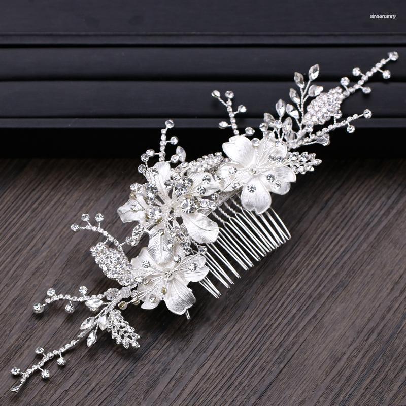 Hair Clips Fashion Gold Silver Color Women Jewelry Crystal Flower Bridal Comb Tiara Band Headpiece Wedding Accessories
Hair Clips Fashion Gold Silver Color Women Jewelry Crystal Flower Bridal Comb Tiara Band Headpiece Wedding Accessories