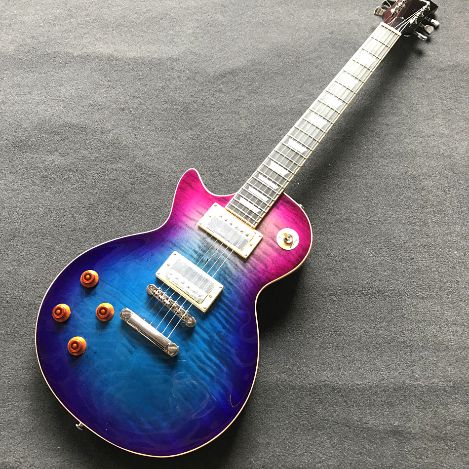 Custom Shop, Multi-colored Head One-Piece Electric Guitar, Rosewood Fingerboard, 22 pinsilk, Chrome Hardware, Free Shipping
Custom Shop, Multi-colored Head One-Piece Electric Guitar, Rosewood Fingerboard, 22 pinsilk, Chrome Hardware, Free Shipping