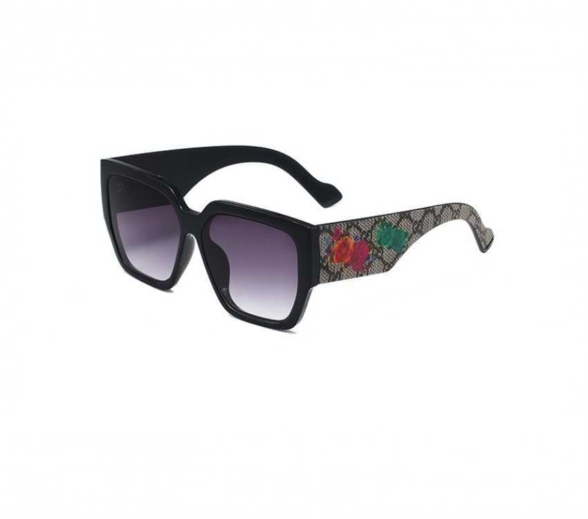 Wholesale of 1025 trendy glasses versatile UV resistant large frame sunglasses