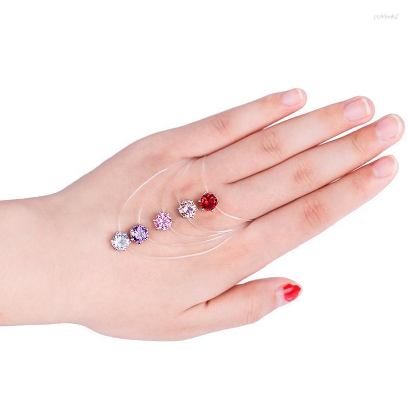 Choker Chokers Crystal Zircon Necklace Fishing Line Chain Transparent Stone Fashion For Women Square 6 Claw Jewelry Rope ChainChokers Gord22
Choker Chokers Crystal Zircon Necklace Fishing Line Chain Transparent Stone Fashion For Women Square 6 Claw Jewelry Rope ChainChokers Gord22