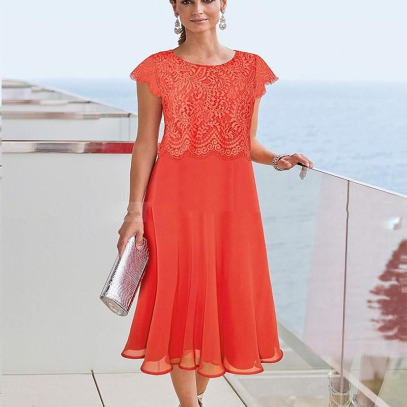 Tea Length Chiffon Mother Of The Bride Groom Dresses Lace Cape Sleeves Midi A Line Wedding Guest Party Dress Back Zipper Midi Prom Special Occasion Wear 2023
Tea Length Chiffon Mother Of The Bride Groom Dresses Lace Cape Sleeves Midi A Line Wedding Guest Party Dress Back Zipper Midi Prom Special Occasion Wear 2023
