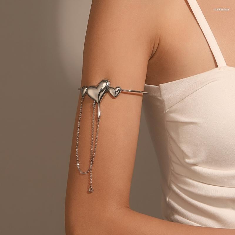Bangle Silver Color Love Heart Bangles Bracelet For Women Vintage Armband Tassel Chain Pendant Accessories
Bangle Silver Color Love Heart Bangles Bracelet For Women Vintage Armband Tassel Chain Pendant Accessories