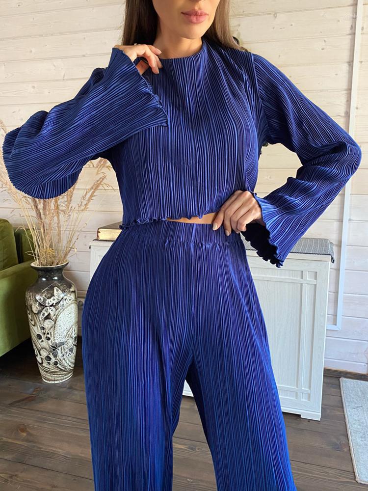 Women' Sleepwear Home Suit Women Long Sleeve T Shirts Two Piece Sets Bodycon Blue Pleated Pants Set Streetwear Elegant Wide Trouser Suits, Coffee
Women' Sleepwear Home Suit Women Long Sleeve T Shirts Two Piece Sets Bodycon Blue Pleated Pants Set Streetwear Elegant Wide Trouser Suits, Coffee
