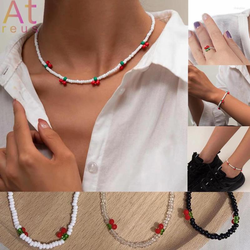 Choker Glass Seed Beads Necklace For Women Summer Jewelry Cherry Bohemian Travel Beach Cute Clavicle
Choker Glass Seed Beads Necklace For Women Summer Jewelry Cherry Bohemian Travel Beach Cute Clavicle