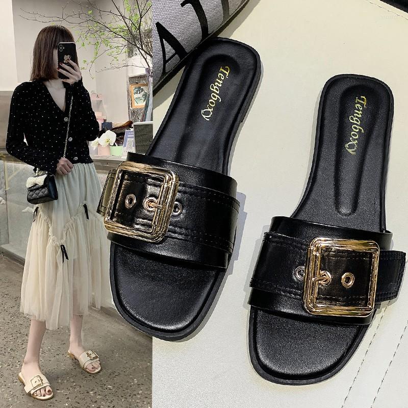 Slippers 2023 Women Slides Personality Buckle Open Toe Wear-resistant Office White Flat Summer Sandy Beach Sandals Shoes, Black
Slippers 2023 Women Slides Personality Buckle Open Toe Wear-resistant Office White Flat Summer Sandy Beach Sandals Shoes, Black