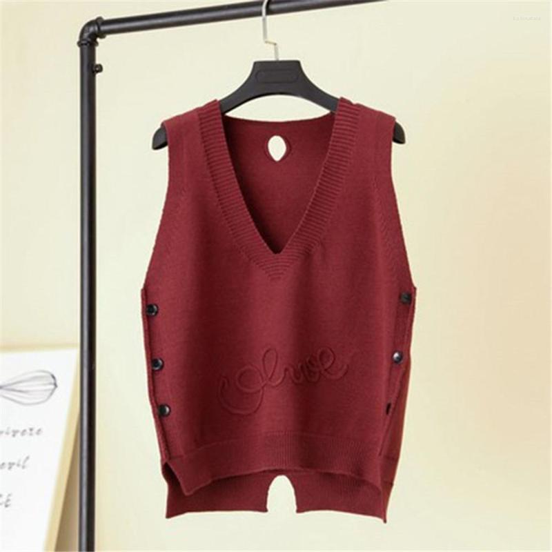Women's Sweaters 2023 Women Sweater Vest Spring Autumn V-Neck Loose Pullover Button Solid Color Sleeveless Coat 159, Black
Women's Sweaters 2023 Women Sweater Vest Spring Autumn V-Neck Loose Pullover Button Solid Color Sleeveless Coat 159, Black