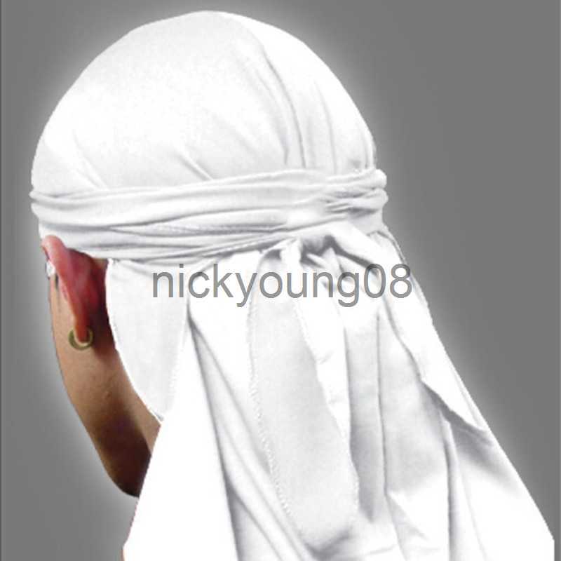 Bandanas Fashion Du-rag Scarf Head Wrap Rap Band Tie Down Hat Outdoor Sports Bandanas Children Headwear For Hip Hop Hat Men Women x0628