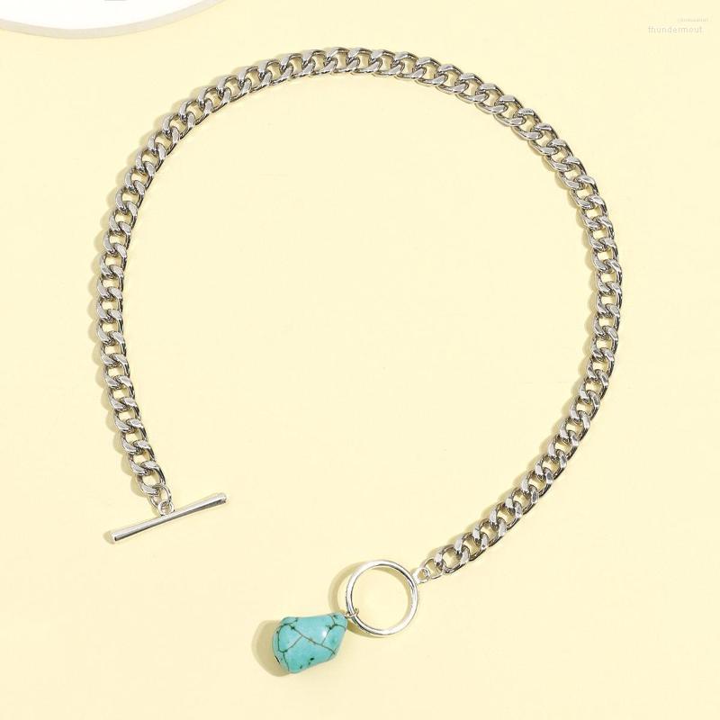 Chains Bohemian Asymmetrical Silver Color Hip Hop Necklace For Women Fashion Green Stone Pendant Necklaces Party Jewelry
Chains Bohemian Asymmetrical Silver Color Hip Hop Necklace For Women Fashion Green Stone Pendant Necklaces Party Jewelry