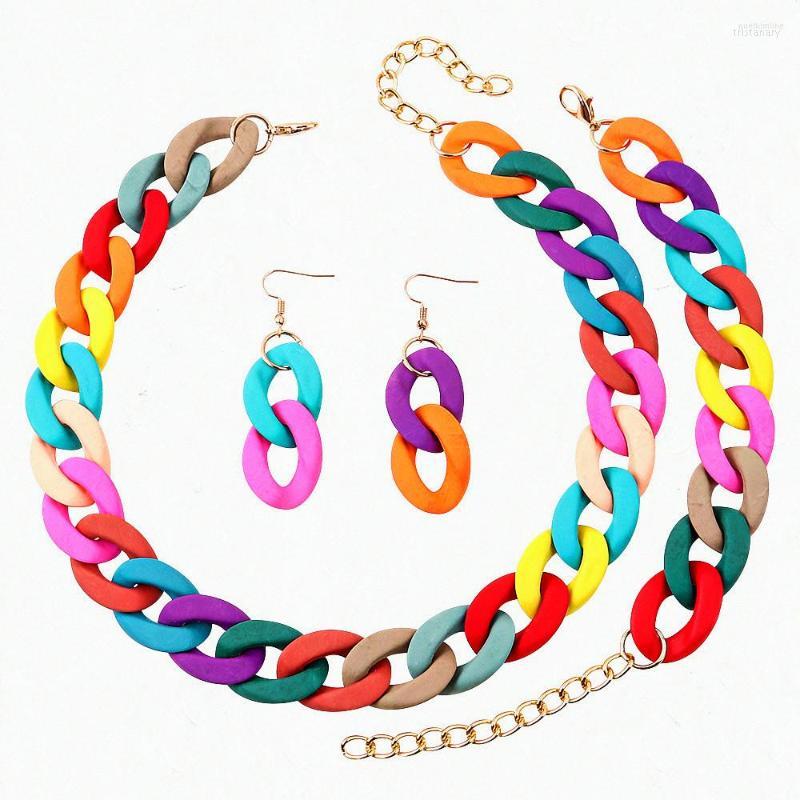 Chains FishSheep Acrylic Chunky Chain Choker Necklace For Women Trendy Bohemain Long Collares Necklaces Set Fashion Jewelry
Chains FishSheep Acrylic Chunky Chain Choker Necklace For Women Trendy Bohemain Long Collares Necklaces Set Fashion Jewelry