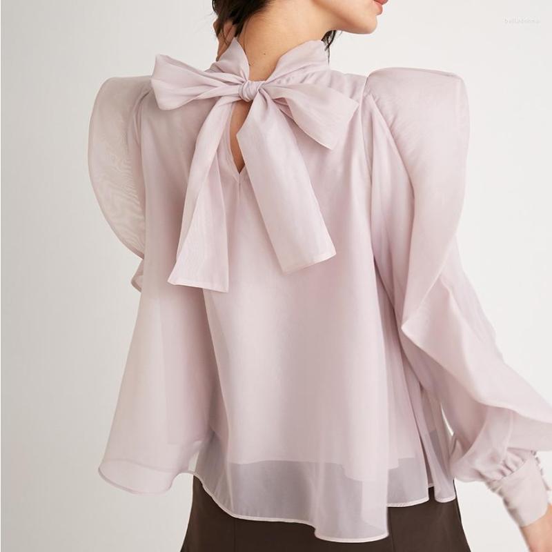 Women's Blouses Sweet Elegant Spliced Ruffles Women 2023 Stand Collar Vintage Tops Long Sleeve Designed Lace Up Bow Shirts Spring, Purple
Women's Blouses Sweet Elegant Spliced Ruffles Women 2023 Stand Collar Vintage Tops Long Sleeve Designed Lace Up Bow Shirts Spring, Purple