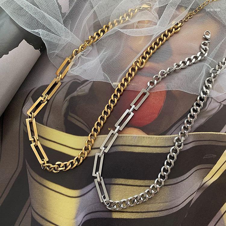 Choker Punk Hollow Square Thick Chain Necklace For Women Men Goth Gold&Silver Color Neck Vintage Necklaces Jewelry
Choker Punk Hollow Square Thick Chain Necklace For Women Men Goth Gold&Silver Color Neck Vintage Necklaces Jewelry