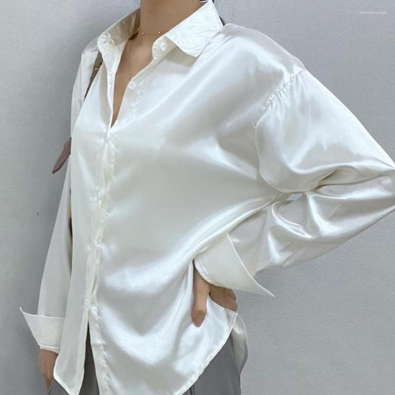 Women's Blouses Lapel Single-breasted Solid Color Women Shirt Elegant Draped Sense Long Sleeve Satin Blouse Womens Clothing, Green
Women's Blouses Lapel Single-breasted Solid Color Women Shirt Elegant Draped Sense Long Sleeve Satin Blouse Womens Clothing, Green