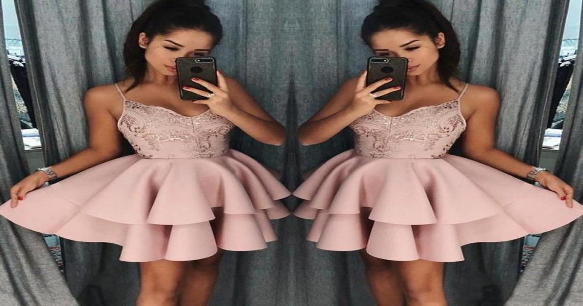 2019 Dusty Pink Spaghetti Short Homecoming Dresses Cheap Backless Lace Appliqued Cocktail Party Gown Mini Prom Evening Dresses1135671, Orange
2019 Dusty Pink Spaghetti Short Homecoming Dresses Cheap Backless Lace Appliqued Cocktail Party Gown Mini Prom Evening Dresses1135671, Orange
