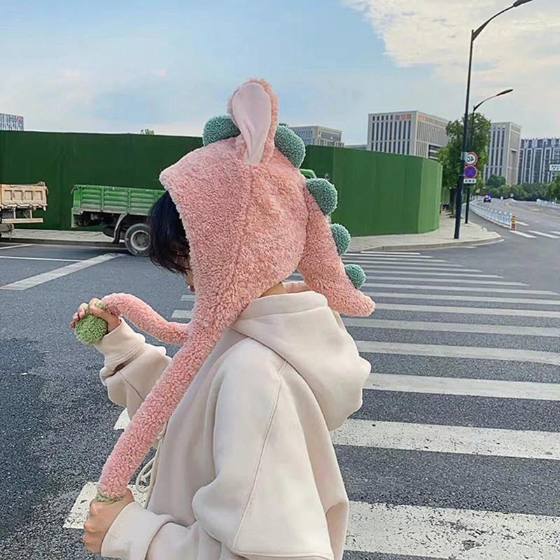 Berets Lovely Dinosaur Headwear Autumn Winter Warm Hat Women Men Funny Velvet Headdress Movable Ears Plush Beanies Hats Comfortable, Wt
Berets Lovely Dinosaur Headwear Autumn Winter Warm Hat Women Men Funny Velvet Headdress Movable Ears Plush Beanies Hats Comfortable, Wt