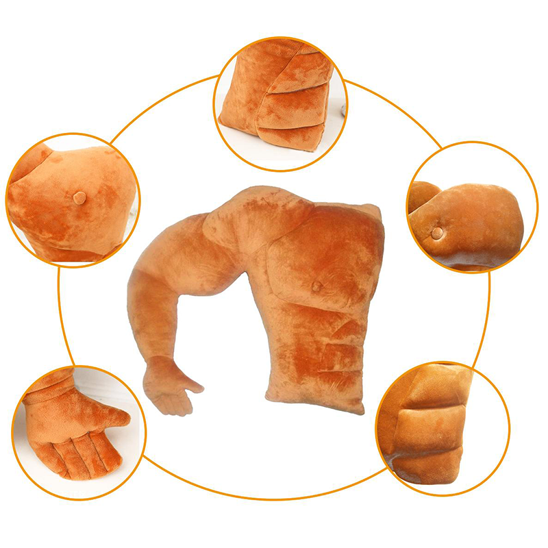 Soft Pillows Muscular Boyfriend Arm Shape Back Cushion Large Comfort Bed Pillow Warm Pillow Birthday Gift for Girlfriend6849485