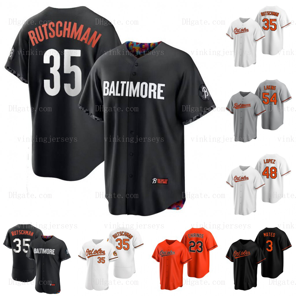 Baltimore Adley Rutschman Orioles jerseys Jorge Mateo Gunnar Henderson Terrin Vavra Ryan Mountcastle Cedric Mullins Austin Voth 2023 City Connect Baseball Wear, Black
Baltimore Adley Rutschman Orioles jerseys Jorge Mateo Gunnar Henderson Terrin Vavra Ryan Mountcastle Cedric Mullins Austin Voth 2023 City Connect Baseball Wear, Black