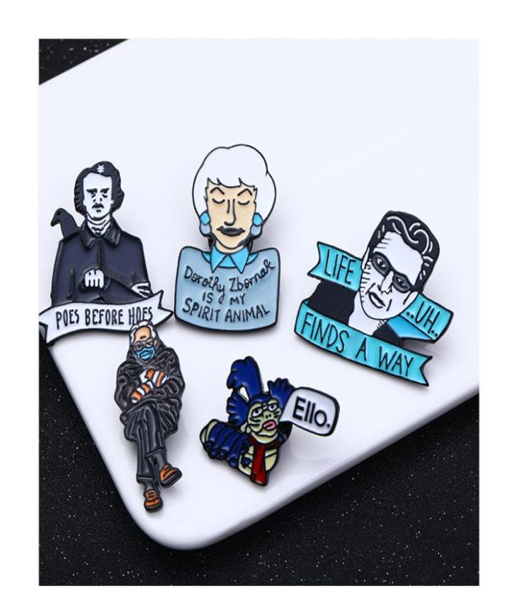 Jurassic Park Jeff Goldblum Brooch Wisdom Life Badge Fashion Unique Jewelry Gift3523819, White
Jurassic Park Jeff Goldblum Brooch Wisdom Life Badge Fashion Unique Jewelry Gift3523819, White