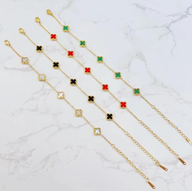 Fashion Classic 4/Four Leaf Clover Charm Bracelets Bangle Chain 18K Gold Agate Shell Mother-of-Pearl for Women&Girl Wedding Mother' Day Jewelry Women Gifts
Fashion Classic 4/Four Leaf Clover Charm Bracelets Bangle Chain 18K Gold Agate Shell Mother-of-Pearl for Women&Girl Wedding Mother' Day Jewelry Women Gifts