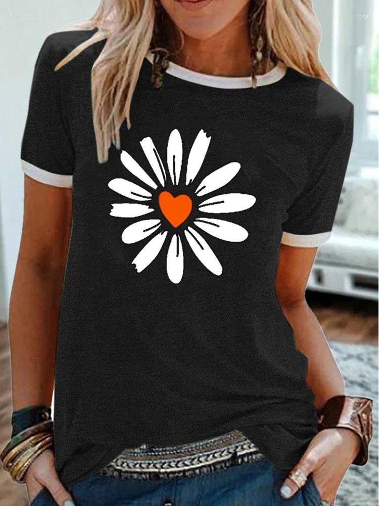 Women's T Shirts Women's Summer Fashion Flower Heart Print Casual Cotton T-Shirt Women Crew Neck Short Sleeve Graphic, Yellow
Women's T Shirts Women's Summer Fashion Flower Heart Print Casual Cotton T-Shirt Women Crew Neck Short Sleeve Graphic, Yellow