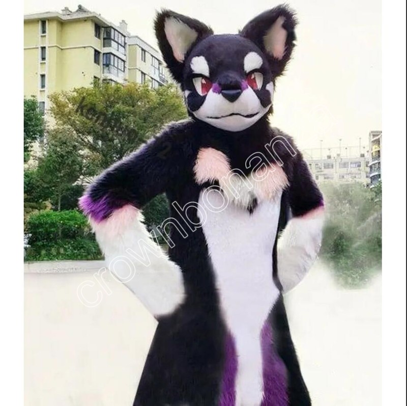 Halloween Adult size Husky Fox Mid-length Fur Mascot Costume Carnival performance apparel Custom fancy costume, As picture
Halloween Adult size Husky Fox Mid-length Fur Mascot Costume Carnival performance apparel Custom fancy costume, As picture