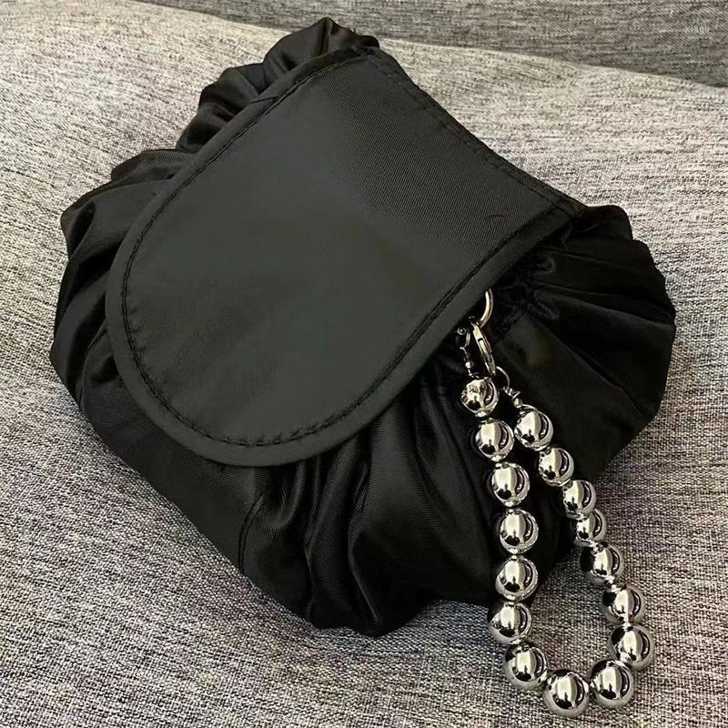 Cosmetic Bags Women Bag Drawstring Travel Storage Makeup Organizer Female Make Up Pouch Portable Toiletry Beauty Case, Black
Cosmetic Bags Women Bag Drawstring Travel Storage Makeup Organizer Female Make Up Pouch Portable Toiletry Beauty Case, Black
