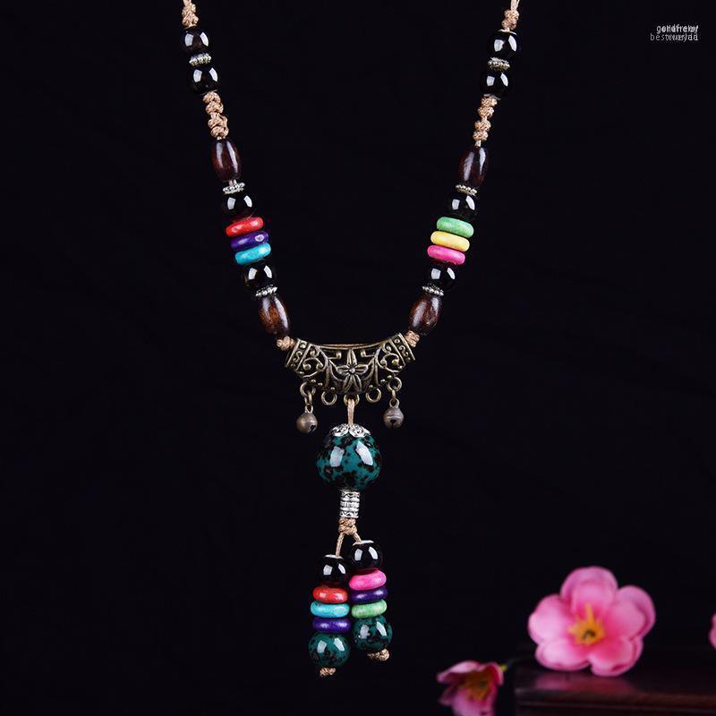 Pendant Necklaces Fashion Ethnic Jewelry Traditional Handmade Ornaments Weave Wax Rope Ceramics Necklace Beads Long Gord22
Pendant Necklaces Fashion Ethnic Jewelry Traditional Handmade Ornaments Weave Wax Rope Ceramics Necklace Beads Long Gord22
