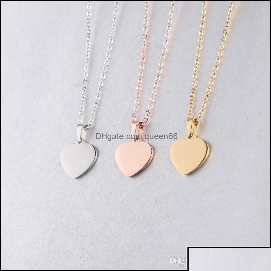 Pendant Necklaces Blank Love Heart Necklace Stainless Steel Hearts Charm Gold Rose Sier Fashion Jewelry For Buyer Own Engraving Drop Dhbmg
Pendant Necklaces Blank Love Heart Necklace Stainless Steel Hearts Charm Gold Rose Sier Fashion Jewelry For Buyer Own Engraving Drop Dhbmg