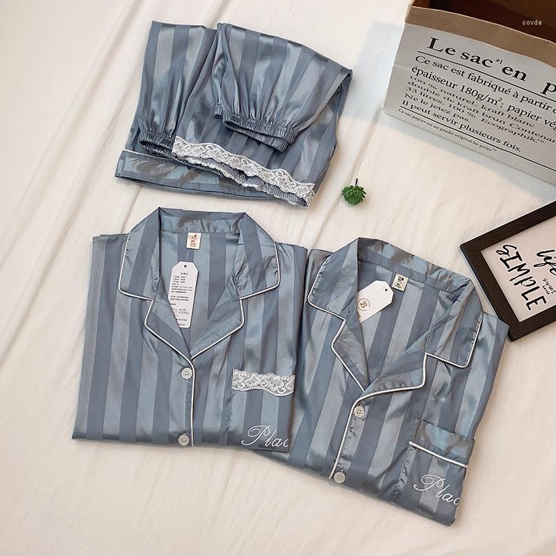 Women's Sleepwear Couple Pajamas Women's Summer Ice Silk Thin 2023 Short-sleeved Shorts Men's Loungewear Set Home Clothes
Women's Sleepwear Couple Pajamas Women's Summer Ice Silk Thin 2023 Short-sleeved Shorts Men's Loungewear Set Home Clothes