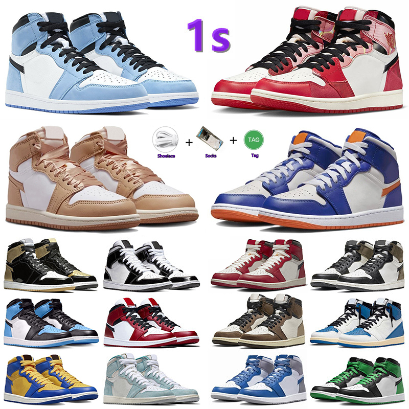 1 1s Mens Basketball Shoes UNC Toe Spider Verse Black White Bred Patent StarFish University Blue Dark Mocha Lost Found Lucky Green Men Women Trainers Sports Sneakers, Color#42
1 1s Mens Basketball Shoes UNC Toe Spider Verse Black White Bred Patent StarFish University Blue Dark Mocha Lost Found Lucky Green Men Women Trainers Sports Sneakers, Color#42