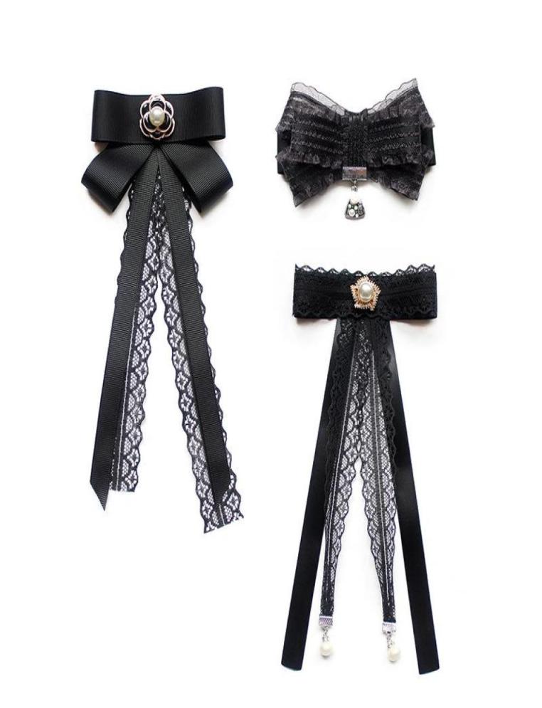 Neck Ties College Style Bowtie Brooch British Korean Student Shirt Uniform Black Lace Camellia Corsage Fashion Female Accessories4121450
Neck Ties College Style Bowtie Brooch British Korean Student Shirt Uniform Black Lace Camellia Corsage Fashion Female Accessories4121450