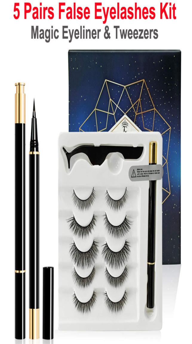 5 Pairs False Eyelashes Liquid Eyeliner and Tweezers Kit No Glue Non Magnetic Eyelash Natural Reusable mink lashes Sticky Eyeliner9103400
5 Pairs False Eyelashes Liquid Eyeliner and Tweezers Kit No Glue Non Magnetic Eyelash Natural Reusable mink lashes Sticky Eyeliner9103400