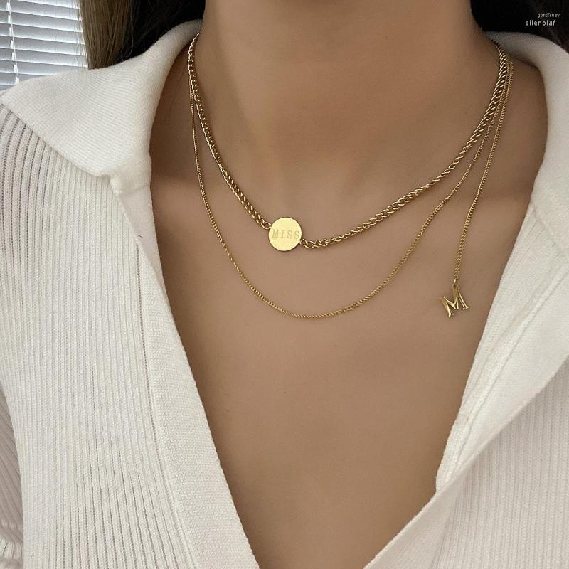 Choker Flashbuy Trendy Gold Color Necklaces Women's Multi-layer Stainless Steel Chain Charm Clavicle Minimalist Jewelry
Choker Flashbuy Trendy Gold Color Necklaces Women's Multi-layer Stainless Steel Chain Charm Clavicle Minimalist Jewelry