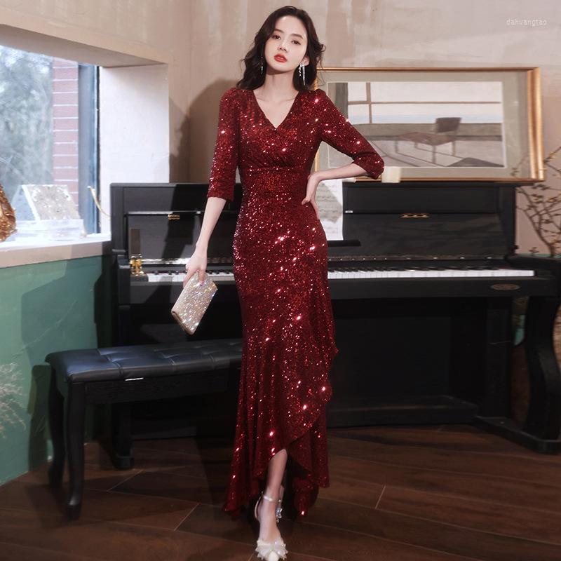 Casual Dresses Red Heavy Evening Dress Female Summer Temperament High-end Banquet Sequined Fishtail For Women, Champagne
Casual Dresses Red Heavy Evening Dress Female Summer Temperament High-end Banquet Sequined Fishtail For Women, Champagne