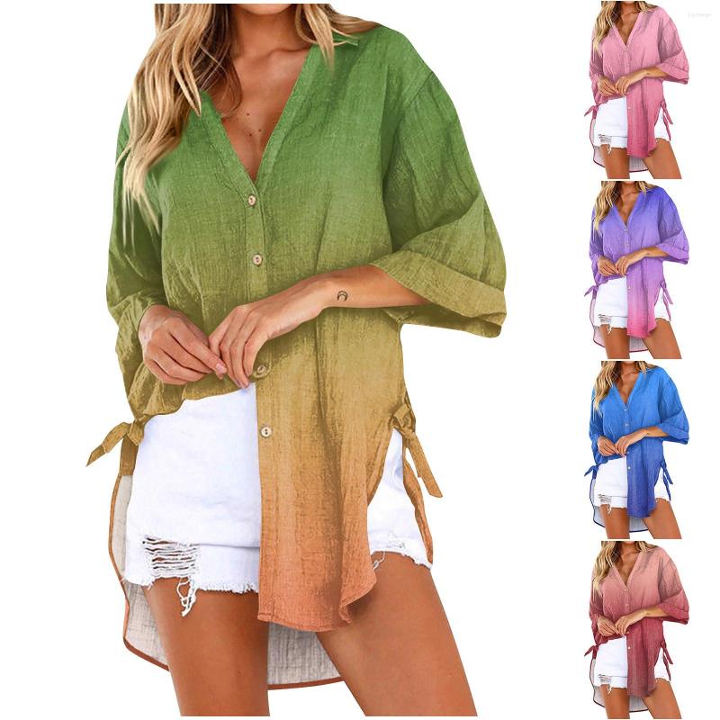 Women's T Shirts Women's Summer Casual Loose Fitting 7/4 Sleeve Personalized Printed Top Linen Shirt Soild Breathable Tops For Women, Pink
Women's T Shirts Women's Summer Casual Loose Fitting 7/4 Sleeve Personalized Printed Top Linen Shirt Soild Breathable Tops For Women, Pink
