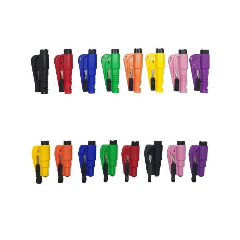 Key Rings 16 Colors 3-In-1/2-In-1 Life Saving Hammer Keychains Portable Emergency Seat Cut Belt Break Window Self Defense Keychain S Dhzxa
Key Rings 16 Colors 3-In-1/2-In-1 Life Saving Hammer Keychains Portable Emergency Seat Cut Belt Break Window Self Defense Keychain S Dhzxa