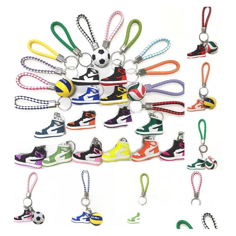 Keychains Lanyards 3Pcs/Sets Sile 3D Sneaker Ball Rope Keychain Basketball Football Volleyball Sport Shoes Keycring Bag For Men Wo Dhyn0
Keychains Lanyards 3Pcs/Sets Sile 3D Sneaker Ball Rope Keychain Basketball Football Volleyball Sport Shoes Keycring Bag For Men Wo Dhyn0
