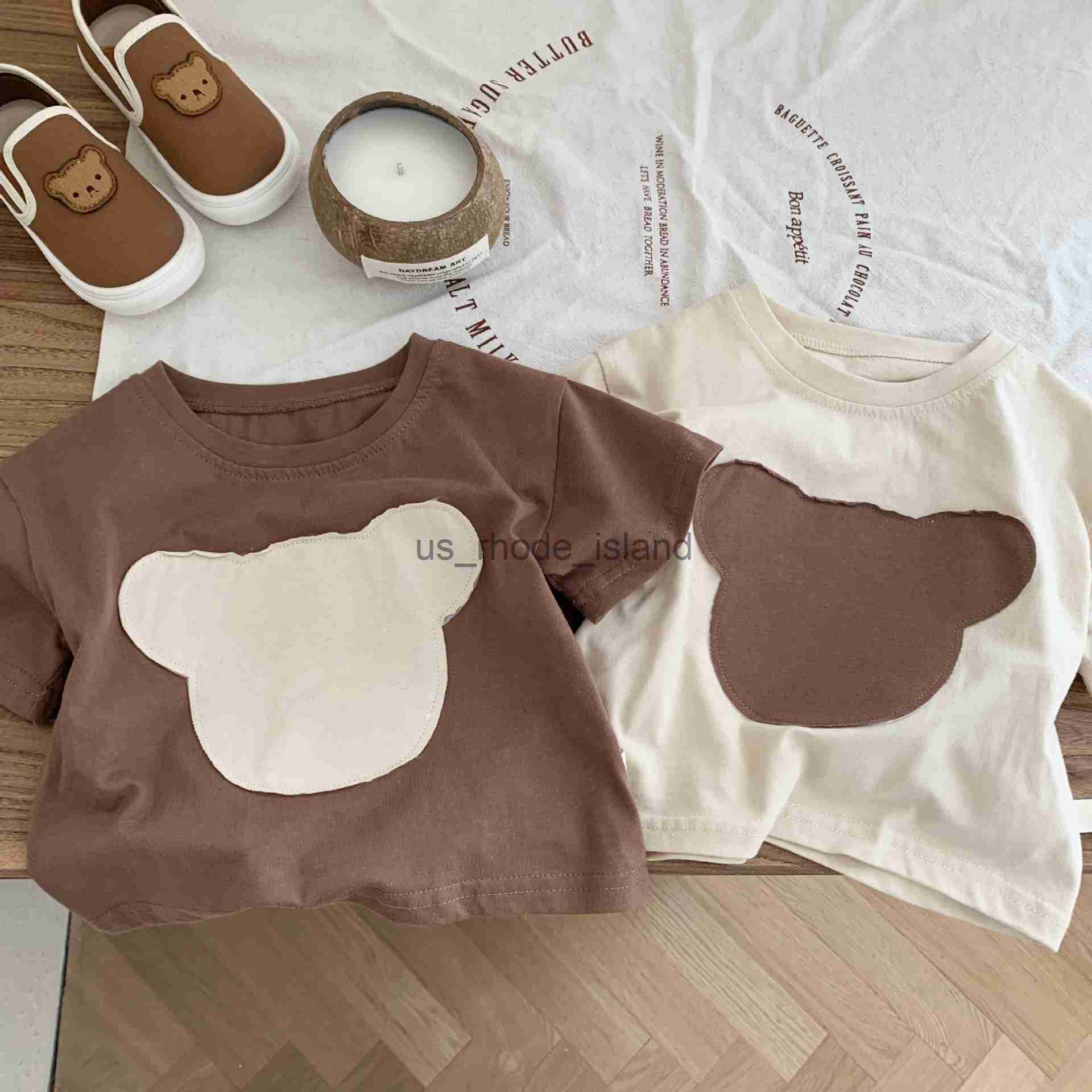 T-shirts Kid Short Sleeves Casual T-shirt Summer Boy Children Patchwork Bear Bottoming Shirt Girl Baby Cotton Fashion Loose Simpler Tees x0628, Coffee
T-shirts Kid Short Sleeves Casual T-shirt Summer Boy Children Patchwork Bear Bottoming Shirt Girl Baby Cotton Fashion Loose Simpler Tees x0628, Coffee
