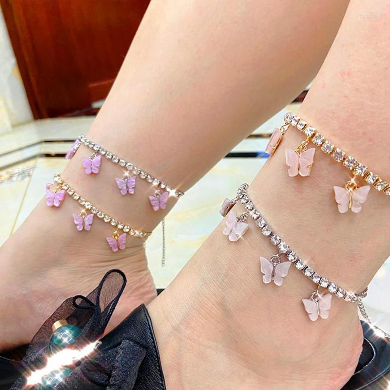 Anklets INS Cute Rhinestone Butterfly Wholesale For Women Luxury Crystal Pendant Foot Ankle Chain Bracelet Jewelry
Anklets INS Cute Rhinestone Butterfly Wholesale For Women Luxury Crystal Pendant Foot Ankle Chain Bracelet Jewelry