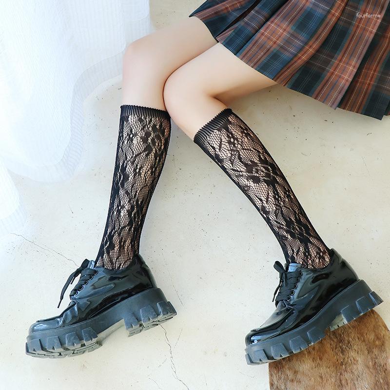 Women Socks Lace Stockings Black Lolita High Knee Femme Stripe Wave Elastic Long Thin Stocking Dress Calcetine Medias
Women Socks Lace Stockings Black Lolita High Knee Femme Stripe Wave Elastic Long Thin Stocking Dress Calcetine Medias