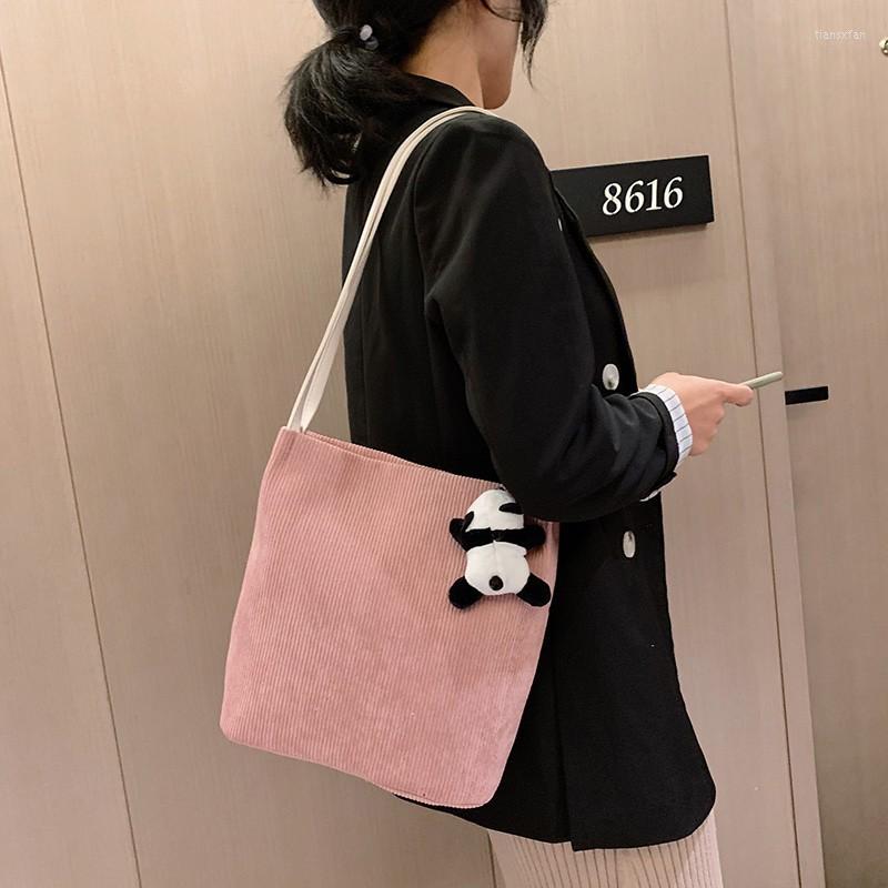 Evening Bags Panda Women Shoulder Bag 2023 Fashion Corduroy Messenger All-match, Rabbit pendant
Evening Bags Panda Women Shoulder Bag 2023 Fashion Corduroy Messenger All-match, Rabbit pendant