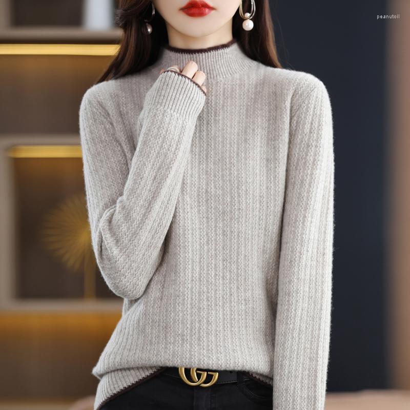 Women's Sweaters Selling Autumn And Winter Wool Women's Half High Neck Sweater Solid Color Knitted Long Sleeve Versatile Short Pullover, Blue
Women's Sweaters Selling Autumn And Winter Wool Women's Half High Neck Sweater Solid Color Knitted Long Sleeve Versatile Short Pullover, Blue