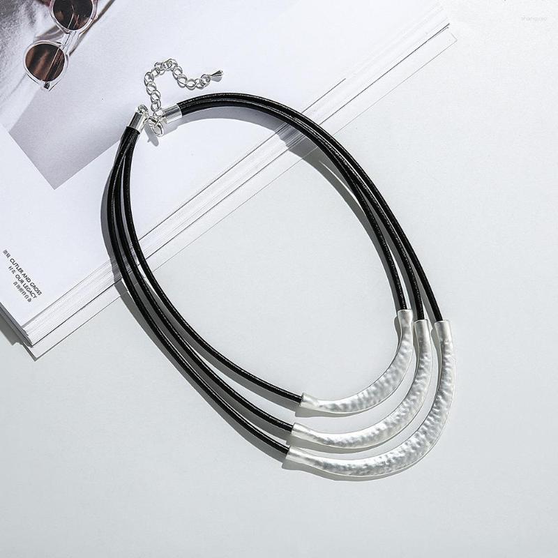 Pendant Necklaces Black/brown Summer Leather Rope Neck For Women Necklace Jewelry Wholesale Bulk
Pendant Necklaces Black/brown Summer Leather Rope Neck For Women Necklace Jewelry Wholesale Bulk