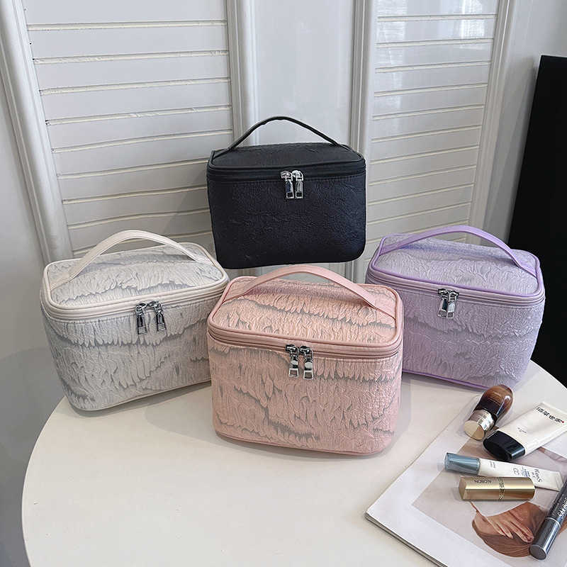 Korean version large capacity makeup bag with high appearance for business trips toiletries cosmetics storage bag portable toiletries bag, White5
Korean version large capacity makeup bag with high appearance for business trips toiletries cosmetics storage bag portable toiletries bag, White5