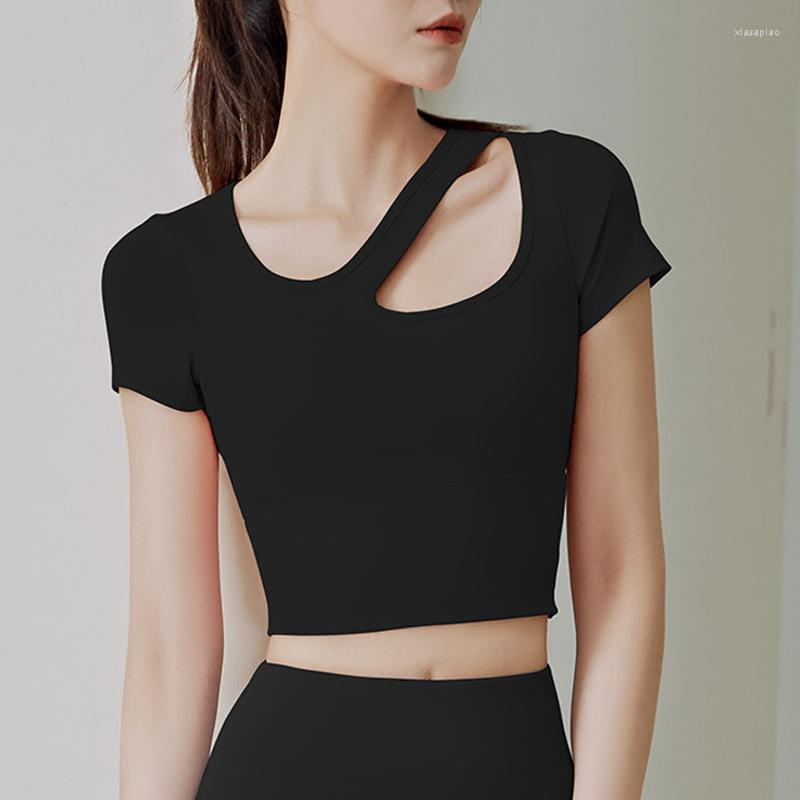 Active Shirts Woman Gym Yoga Crop Top Short Sleeve Quick Dry Breathable Running Fitness Workout Sexy Hollow Sportswear With Chest Pad, Black
Active Shirts Woman Gym Yoga Crop Top Short Sleeve Quick Dry Breathable Running Fitness Workout Sexy Hollow Sportswear With Chest Pad, Black