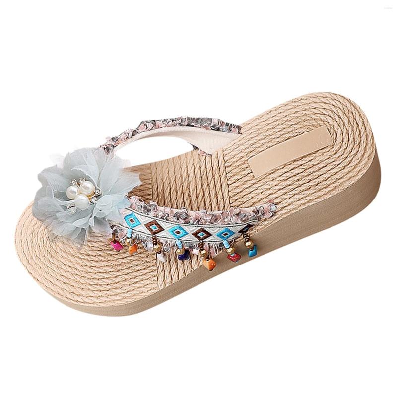 Slippers Women's Shoes On Offer With Wedge Flip Flops Are Good At Talking About Flower, Blue
Slippers Women's Shoes On Offer With Wedge Flip Flops Are Good At Talking About Flower, Blue