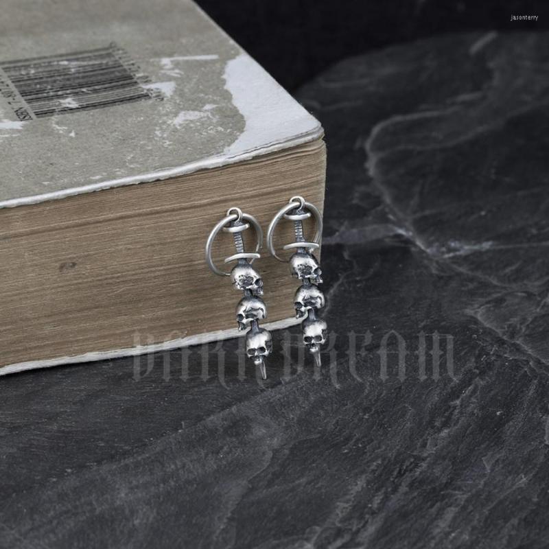 Dangle Earrings Creative Earings Solid 925 Sterling Silver Skull Design Dangling Gothic Jewelry Allergy Free Drop
Dangle Earrings Creative Earings Solid 925 Sterling Silver Skull Design Dangling Gothic Jewelry Allergy Free Drop