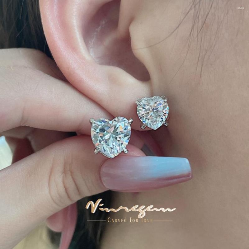 Stud Earrings Vinregem 18K White Gold 8MM/10MM Heart Lab Created Sapphire Gemstone Studs 925 Sterling Silver Fine Jewelry Wholesale
Stud Earrings Vinregem 18K White Gold 8MM/10MM Heart Lab Created Sapphire Gemstone Studs 925 Sterling Silver Fine Jewelry Wholesale