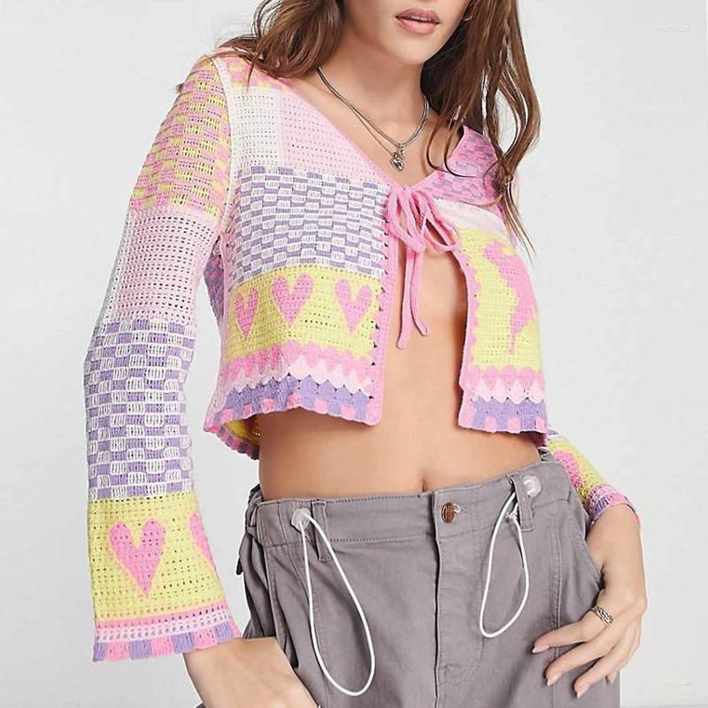 Women's Knits Pastel Heart And Check Tie Front Cardigan Long Sleeve Crochet Knit Sweater Women Soft Girl Outfit, Green
Women's Knits Pastel Heart And Check Tie Front Cardigan Long Sleeve Crochet Knit Sweater Women Soft Girl Outfit, Green