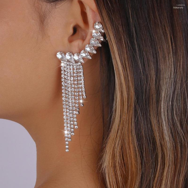 Dangle Earrings Fashion Luxury Crystal Long Tassel For Women Shiny Rhinestone Bridal Pendant Party Wedding Jewelry Gifts
Dangle Earrings Fashion Luxury Crystal Long Tassel For Women Shiny Rhinestone Bridal Pendant Party Wedding Jewelry Gifts
